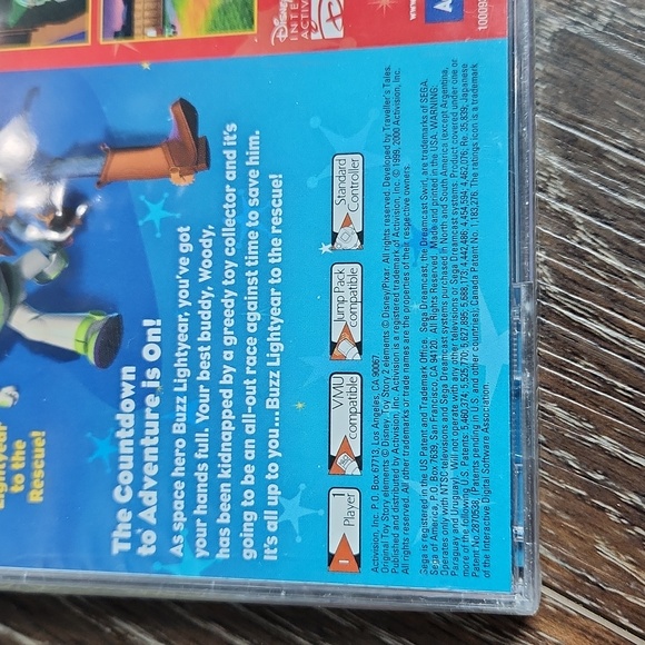 NWT Toy Story 2 Sega Dreamcast Video Game Woody Buzz Lightyear - Picture 4 of 6